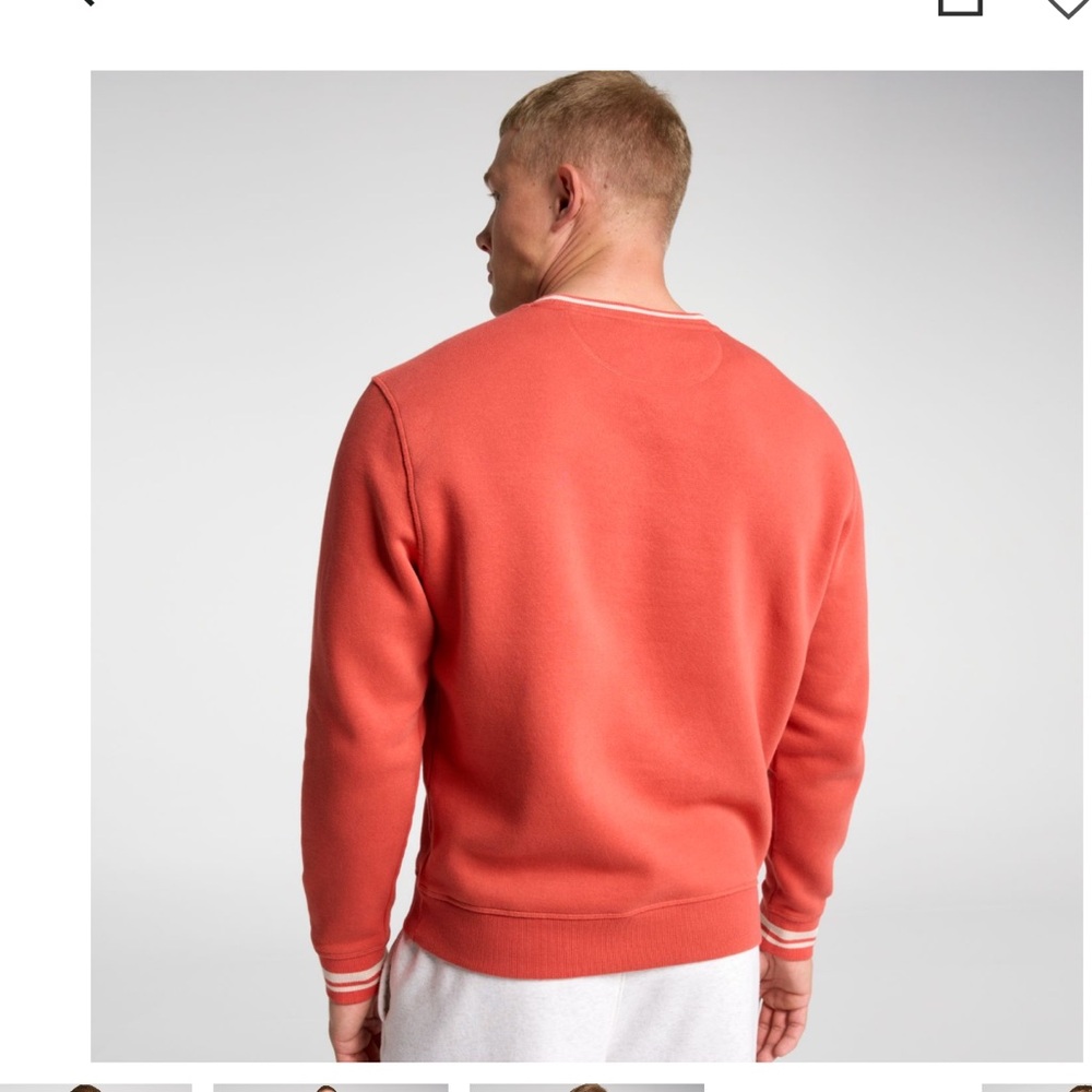 NWT DSG Men's Crewneck Sweatshirt  - Light Red Sz M & XL $40 - Picture 3 of 9